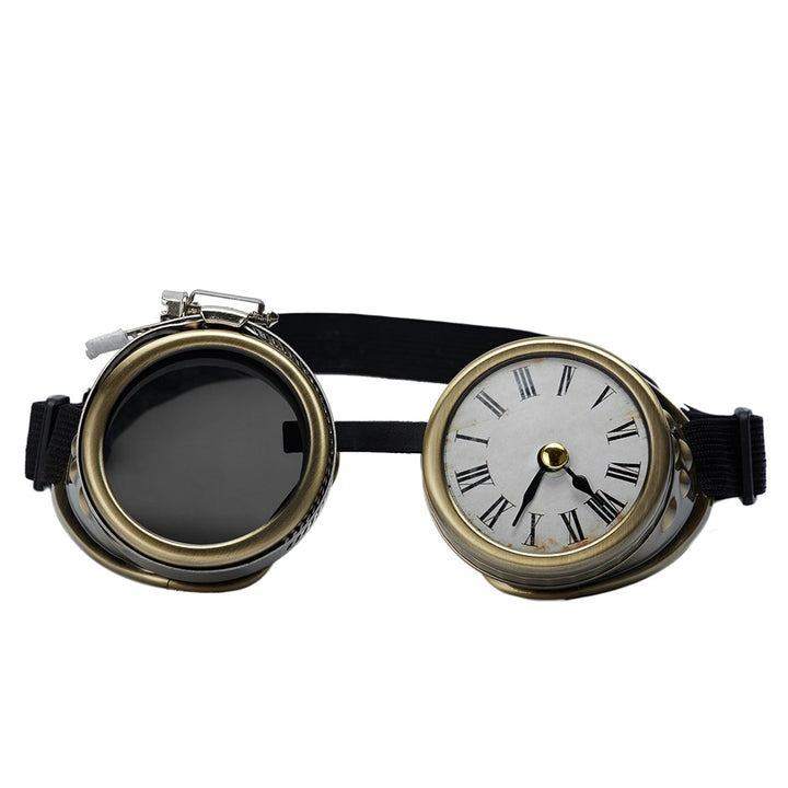 Steampunk clock goggles