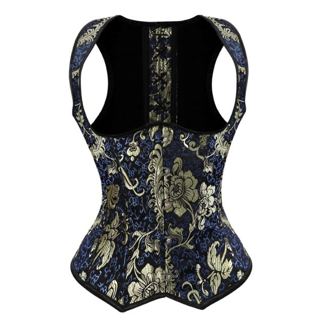 Steampunk floral pattern costume