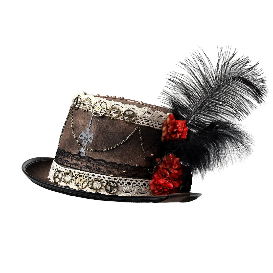 Feather Steampunk Halloween Hat