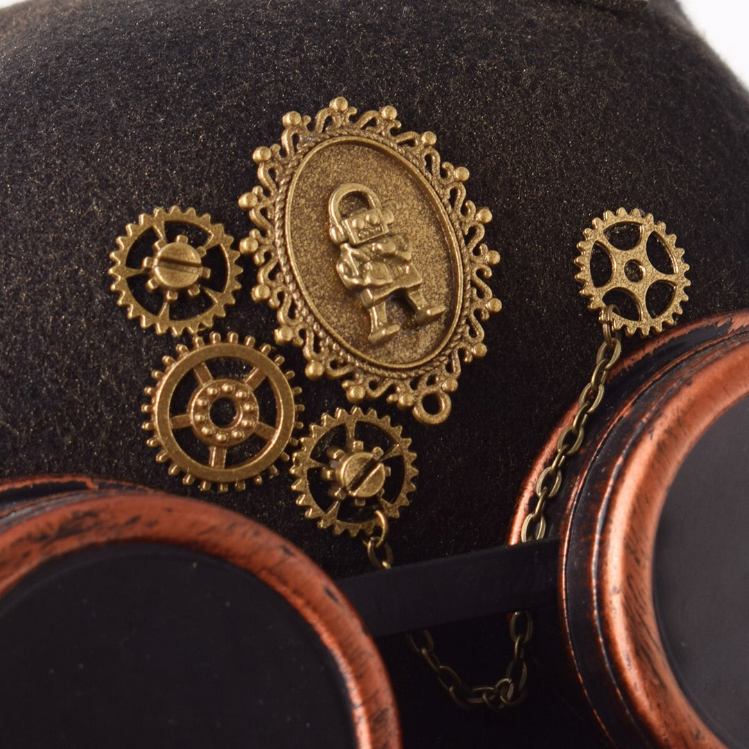 Steampunk cat top hat