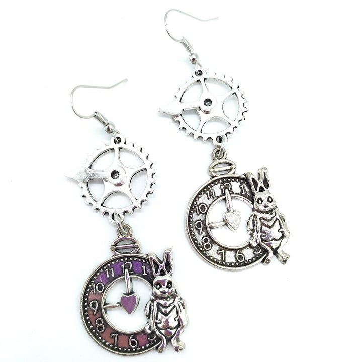 Alice in Wonderland Steampunk earrings