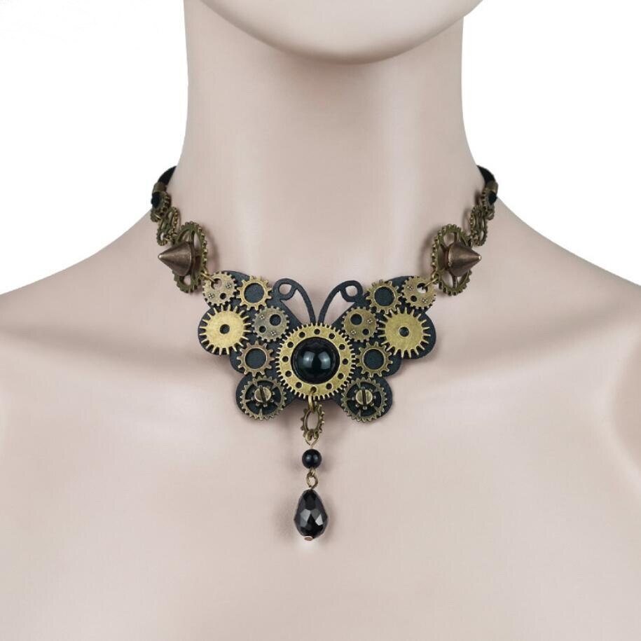 Steampunk butterfly Choker