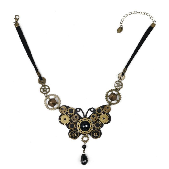 Steampunk butterfly Choker