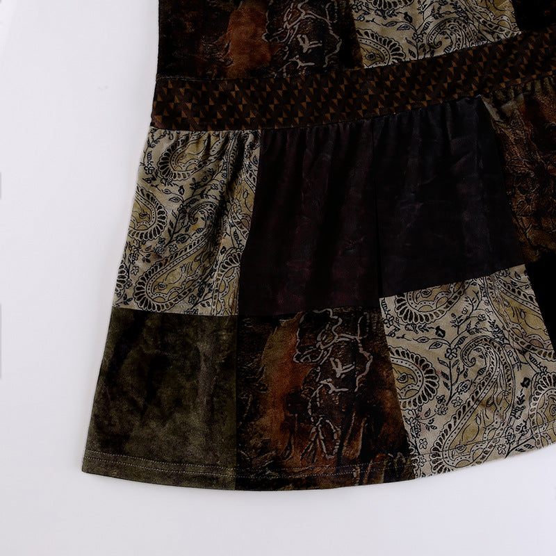 Steampunk patchwork skirt