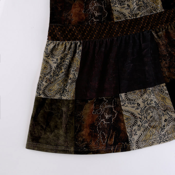 Steampunk patchwork skirt