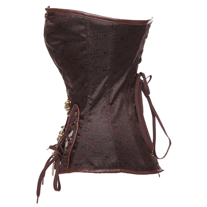 Steampunk zipper corset