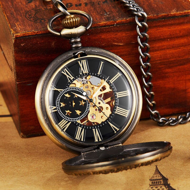 Star Seampunk pocket watch