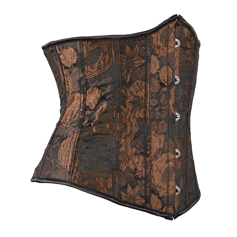 Steampunk flower pattern underbust corset