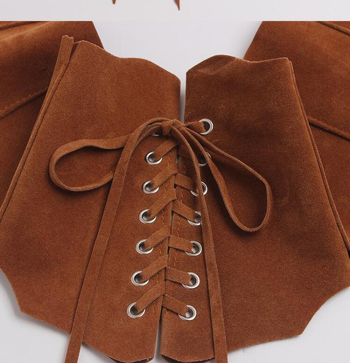 Suede Steampunk waistband