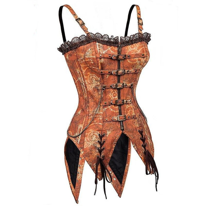 Steampunk swallowtail corset