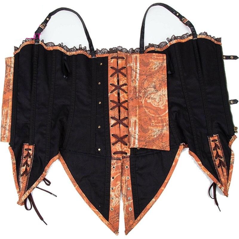 Steampunk swallowtail corset