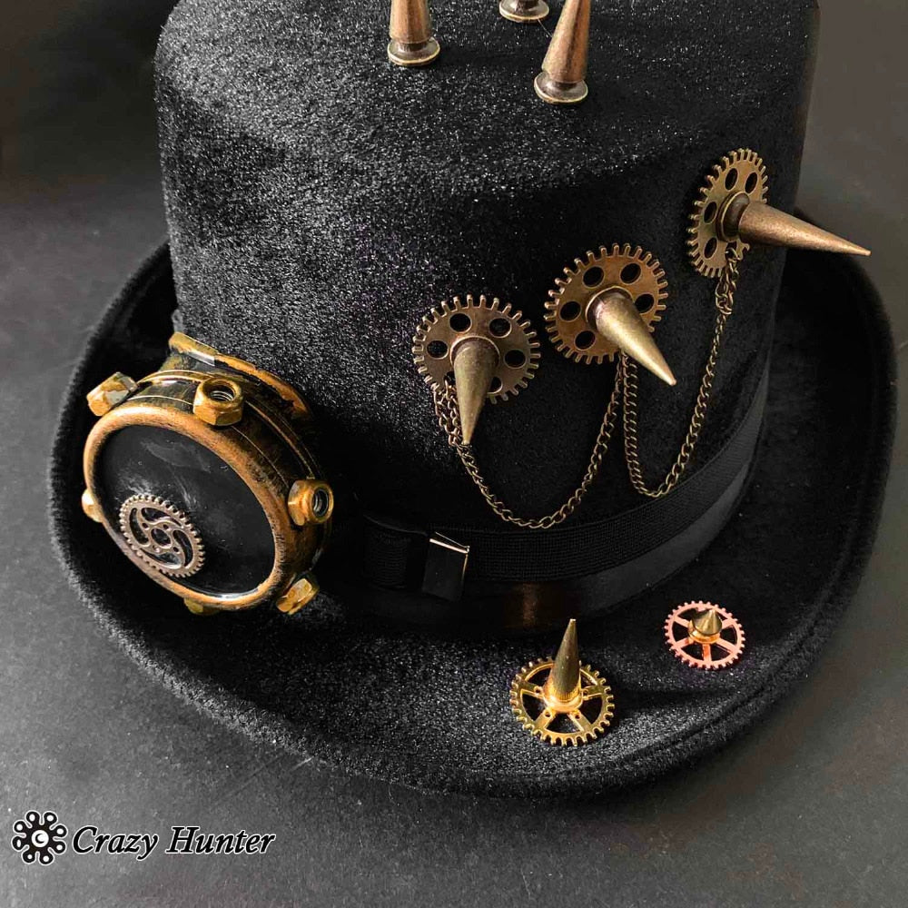 Steampunk hat with spikes