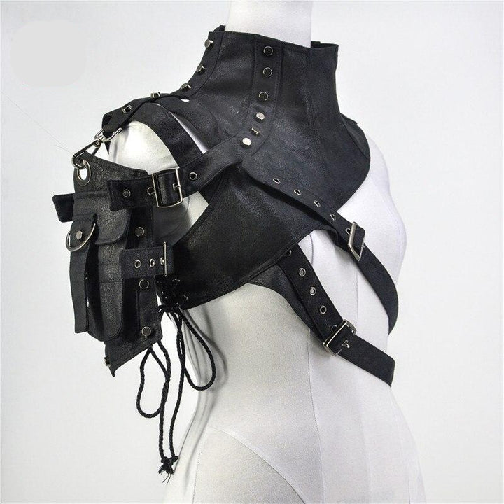 Steampunk one shoulder armor