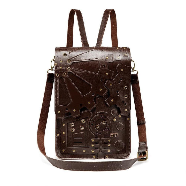 Thin steampunk backpack