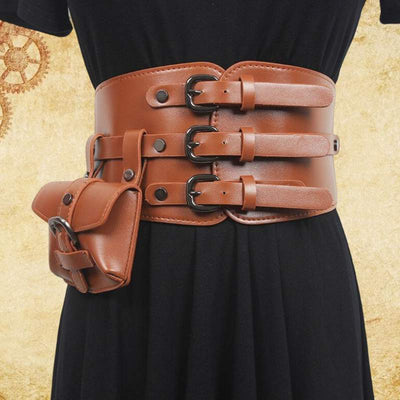 steampunk belt with pouch