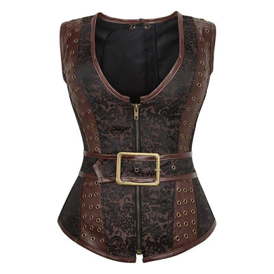 steampunk corset with belt