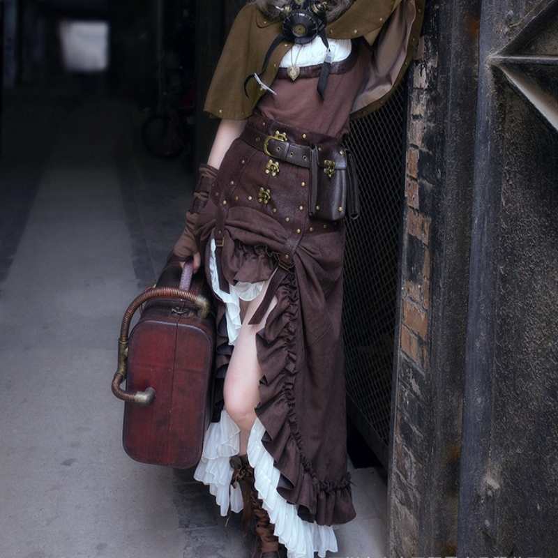 Steampunk ruffled skirt | My Steampunk Style – my-steampunk-style