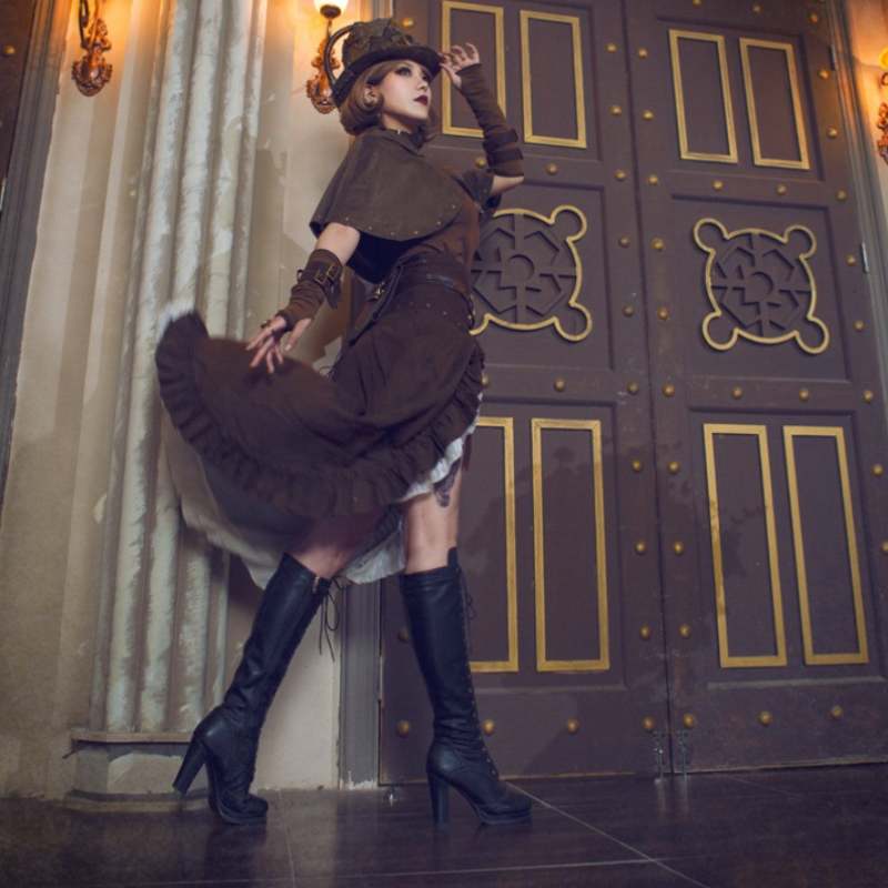 Steampunk ruffled skirt | My Steampunk Style – my-steampunk-style