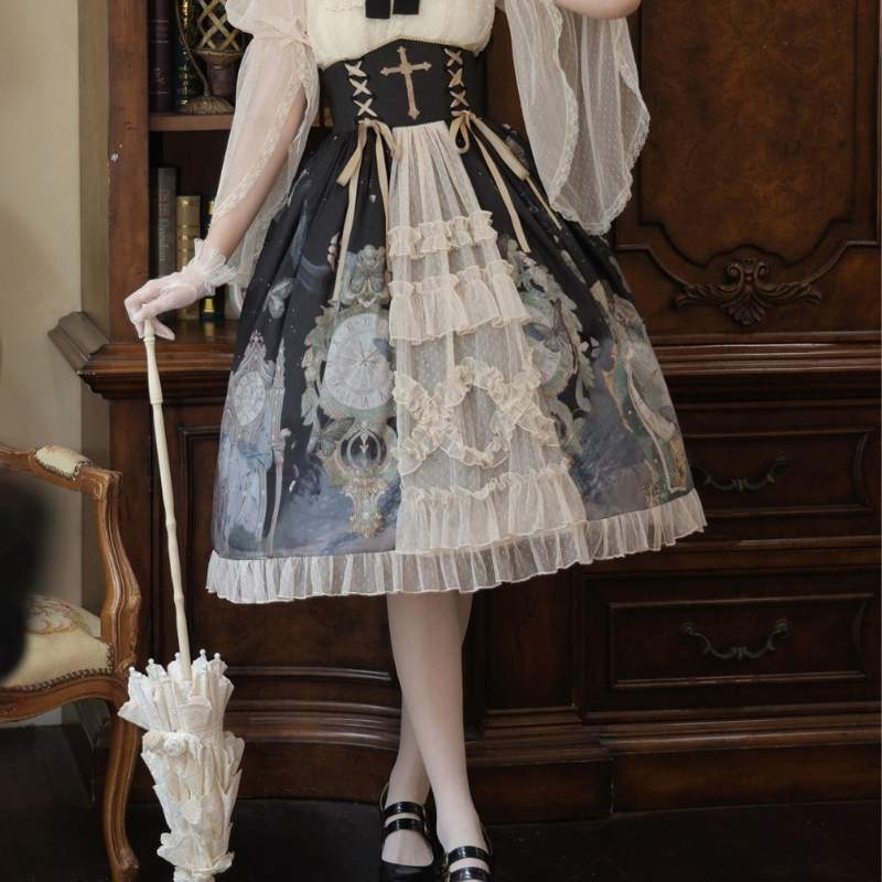 Premium mesh Steampunk skirt