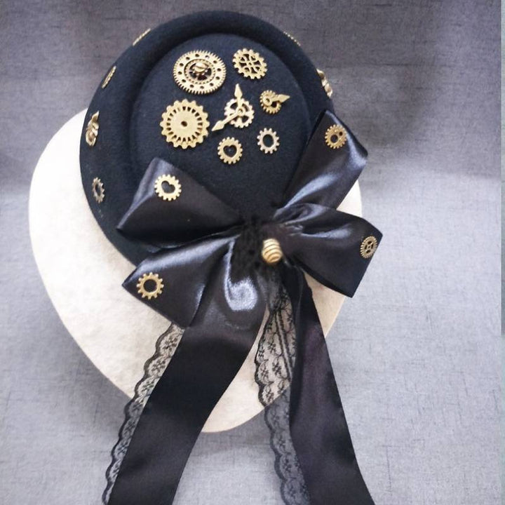 Steampunk fascinator mini hat