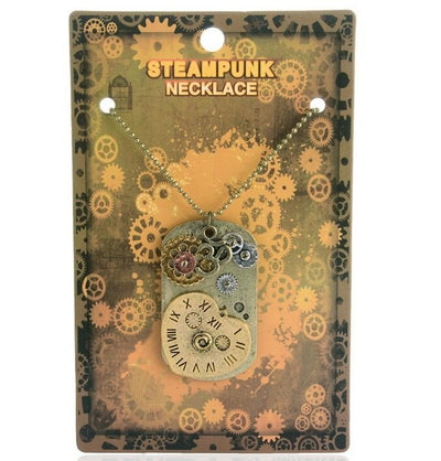 steampunk necklace presentation