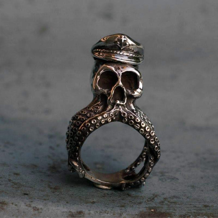 steampunk octopus ring men