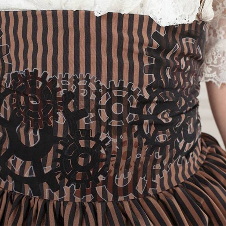 steampunk print on a skirt