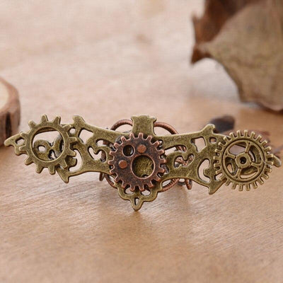ring in shape of a bat made with gears