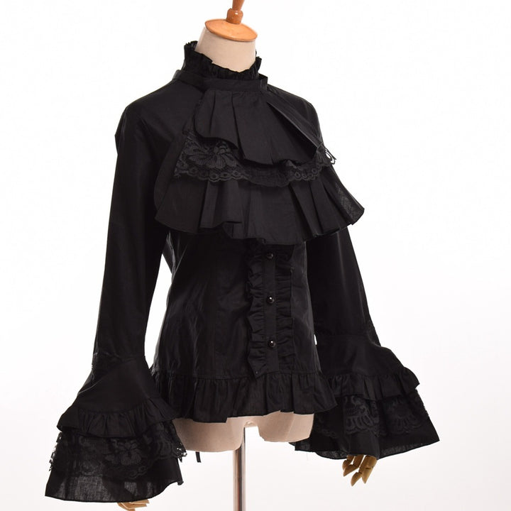 Ruffled gothic  steampunk shirt