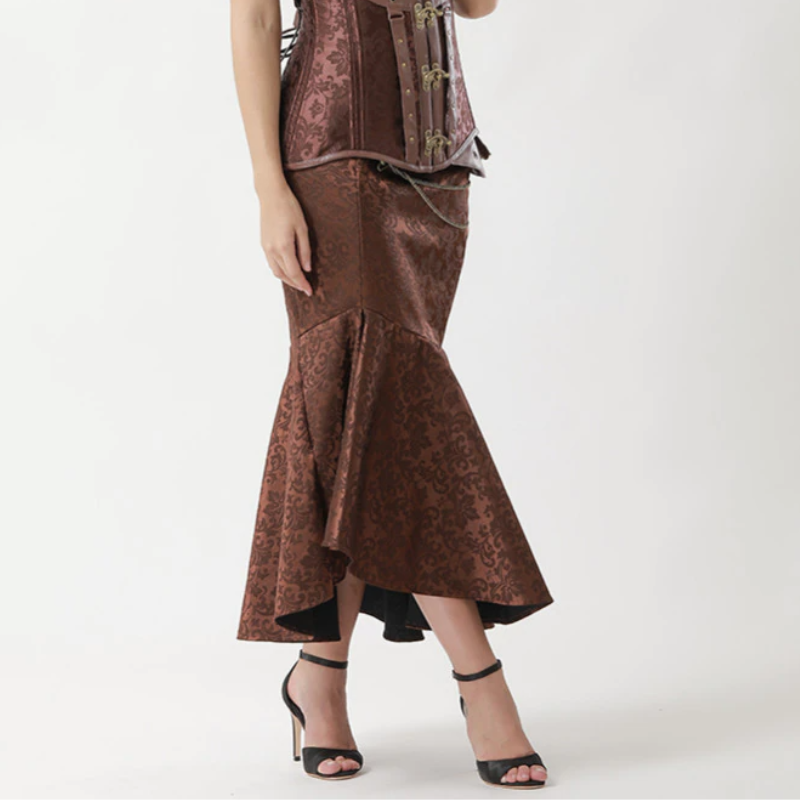 mermaid hem steampunk skirt