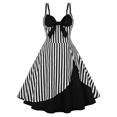 steampunk striped dress