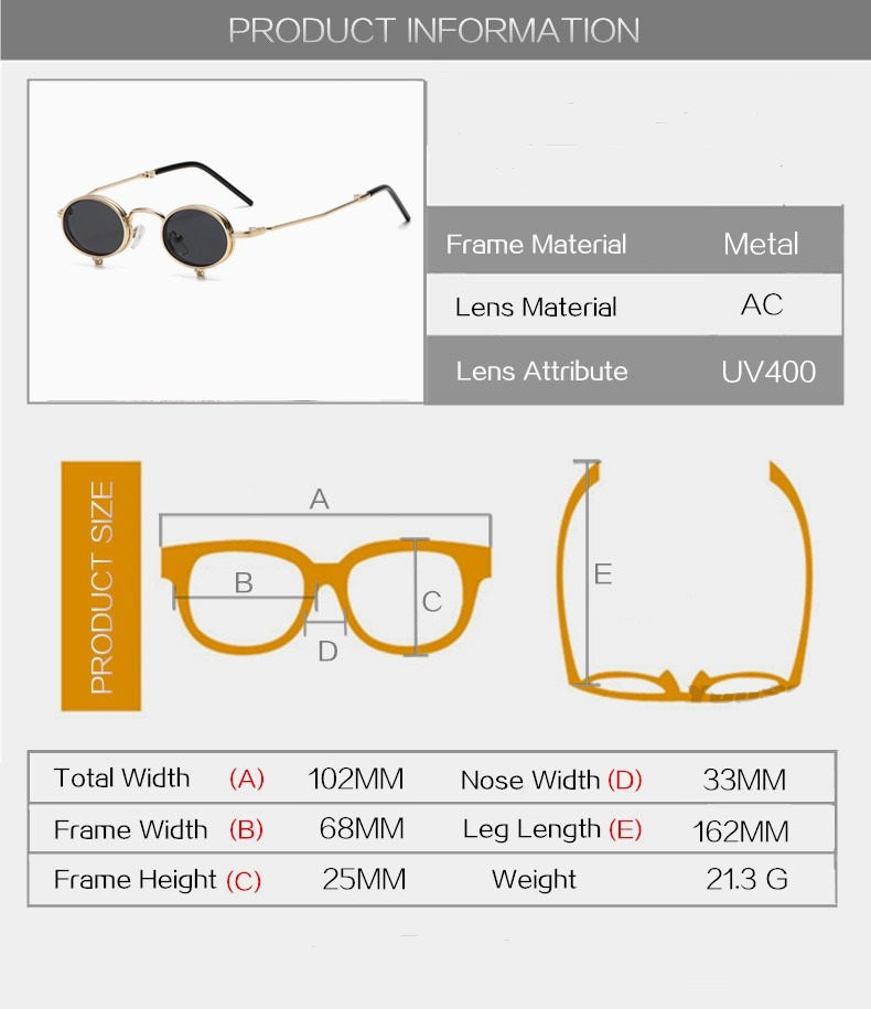 steampunk sunglasses info