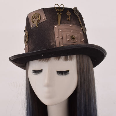 steampunk themed hat