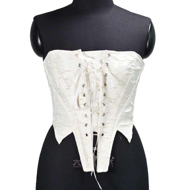 steampunk white corset