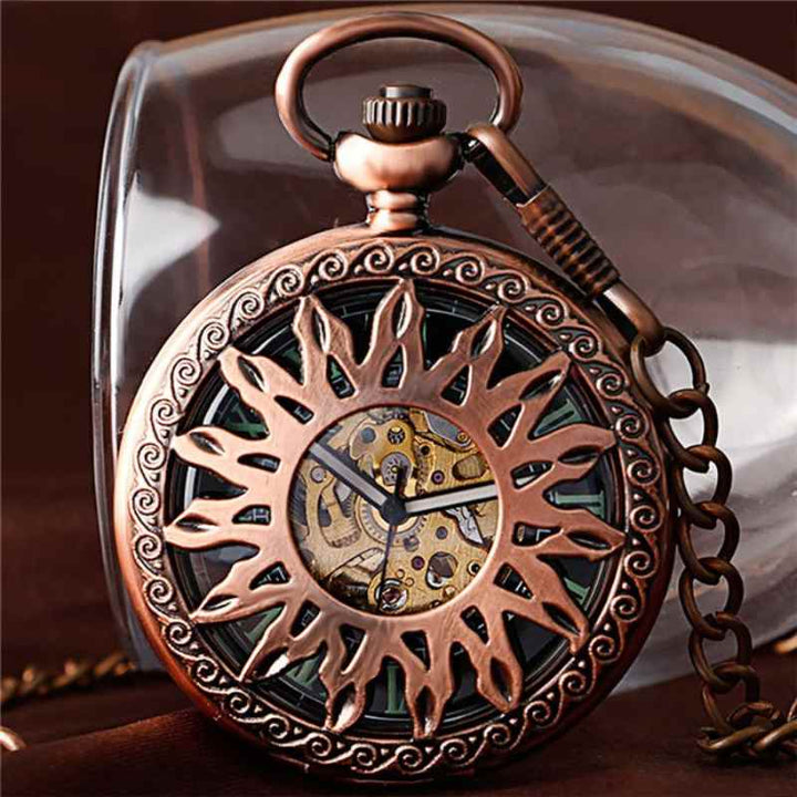 Sun Steampunk pocket watch