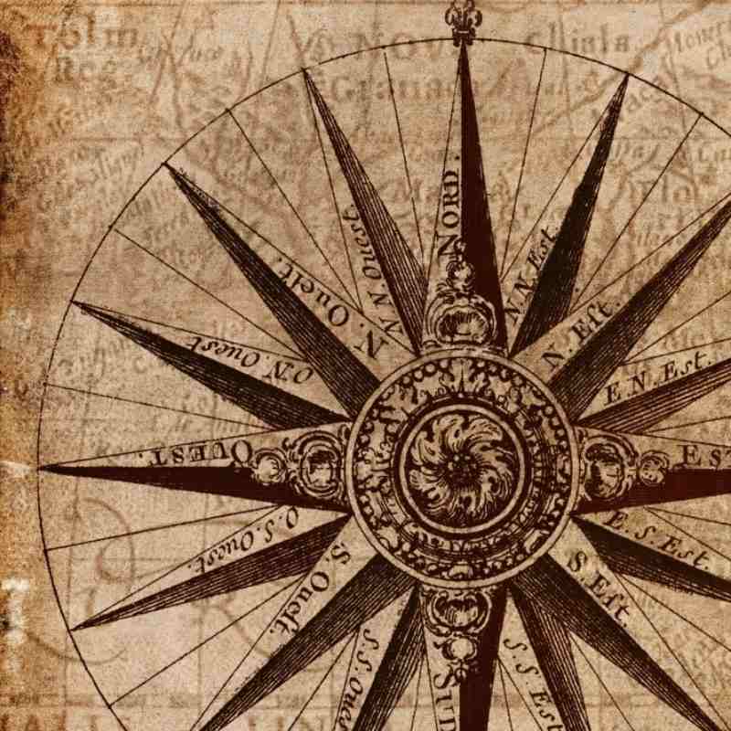 vintage compass art