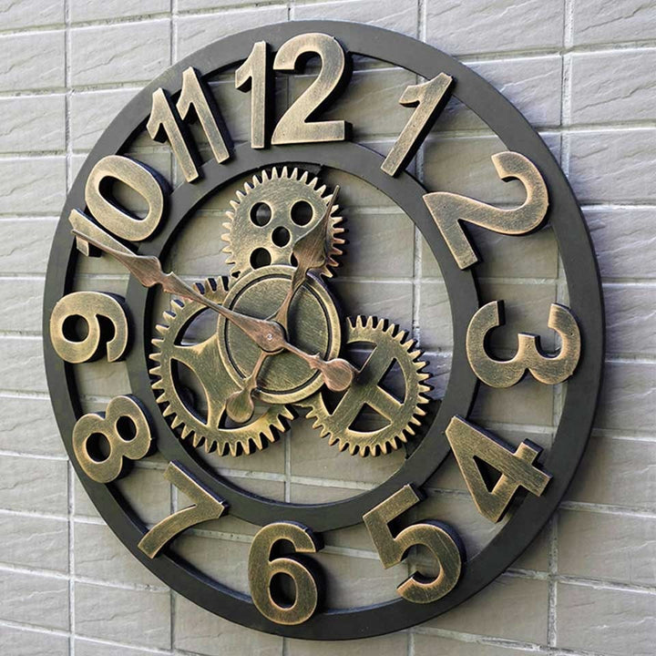 Steampunk wall clock