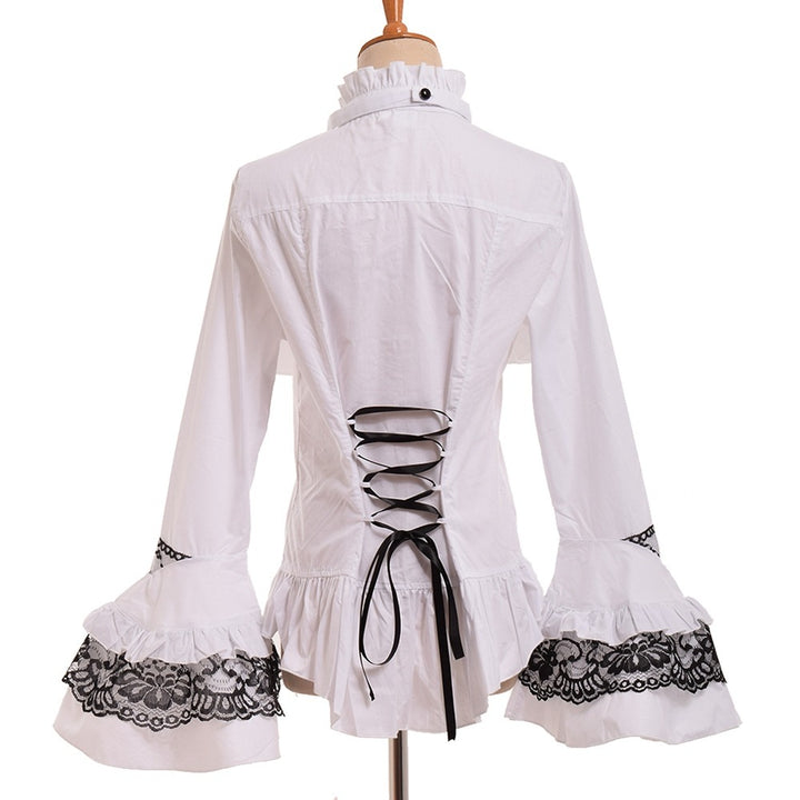 Ruffled gothic  steampunk shirt