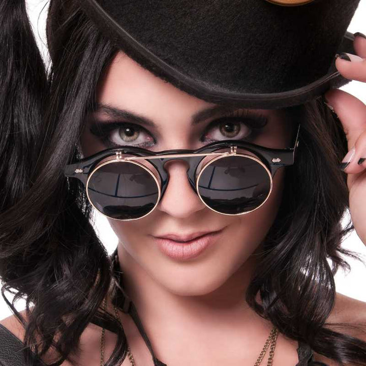 Steampunk Clamshell sunglasses