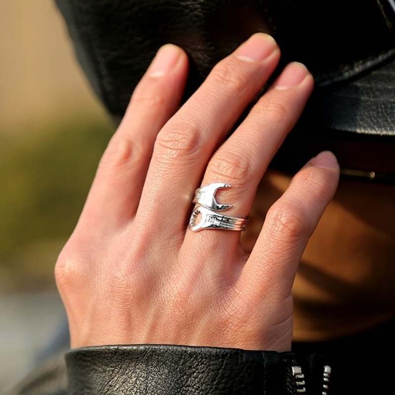 Wrench Steampunk ring